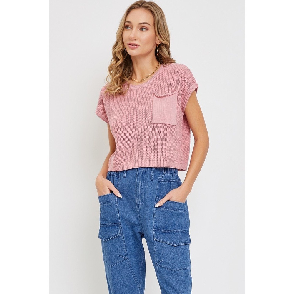 Polagram Cargo Jeans‎ Women L Blue New Elastic Waist Utility Tapered Denim - Picture 5 of 6